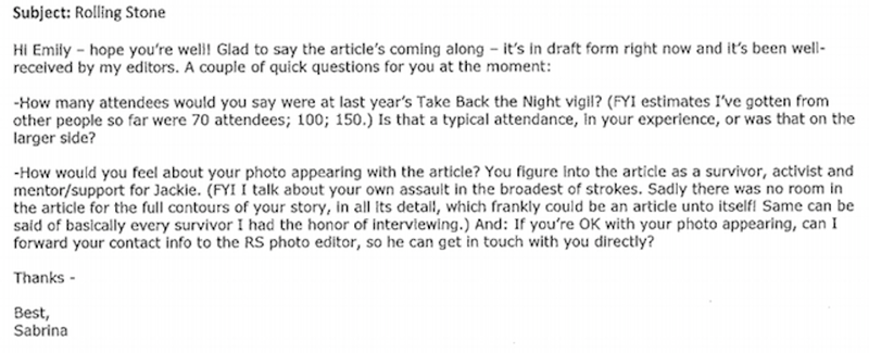 Illustration for article titled Emails: How UVA Stonewalled Rolling Stone On Rape Story